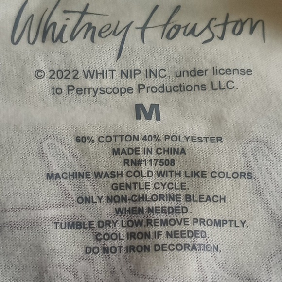 Whitney Houston The Moment Of Truth World Tour '87 Tee - Picture 7 of 8